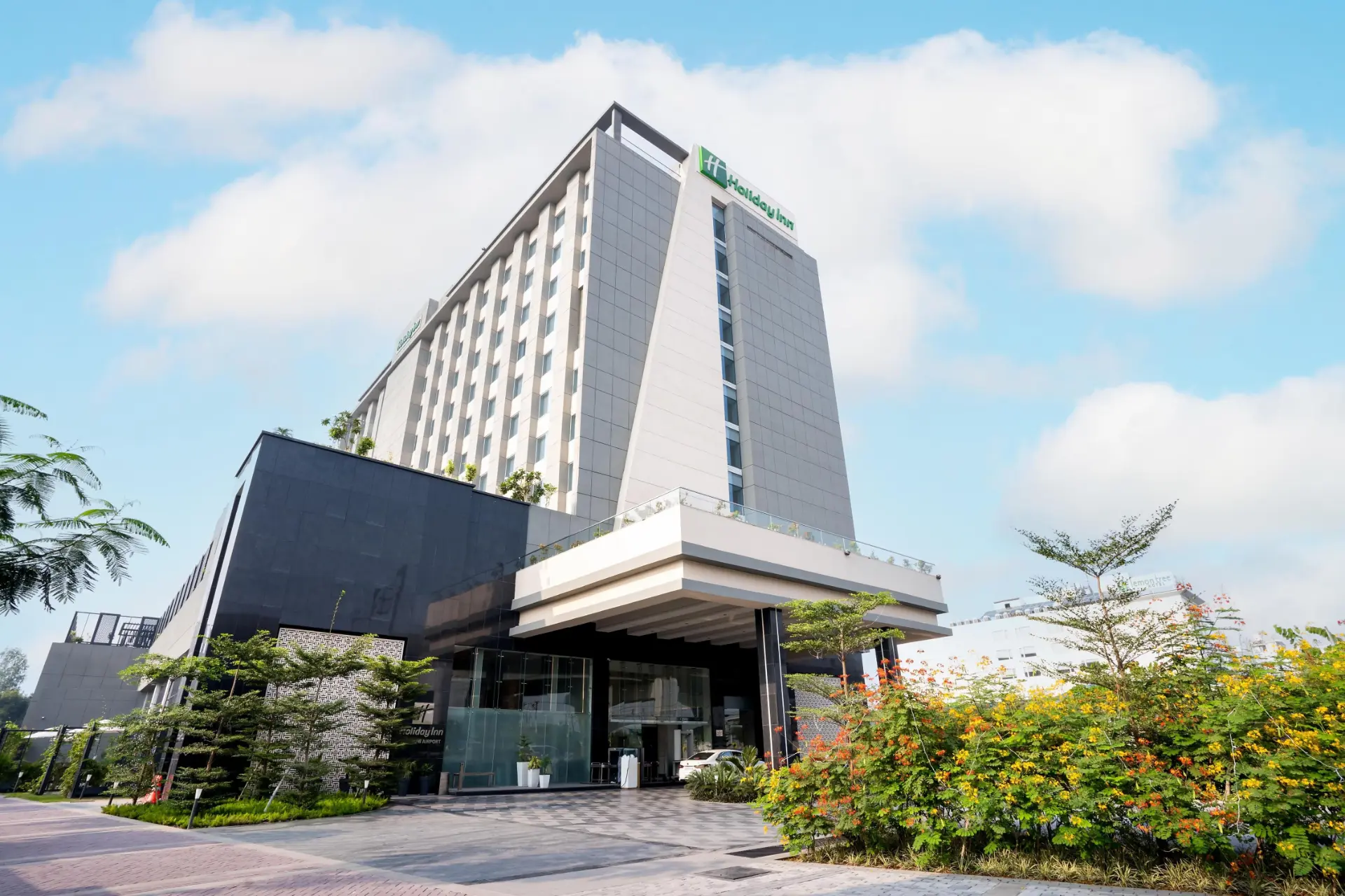 Exterior view of Holiday Inn Lucknow Airport, the venue for UP-Hemophilia Conclave 2026